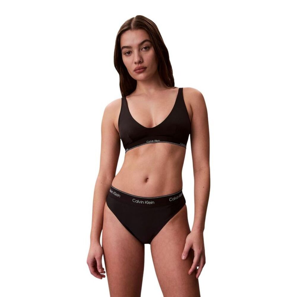 Calvin Klein Jeans Black Recycled Polyester Women's Bikini